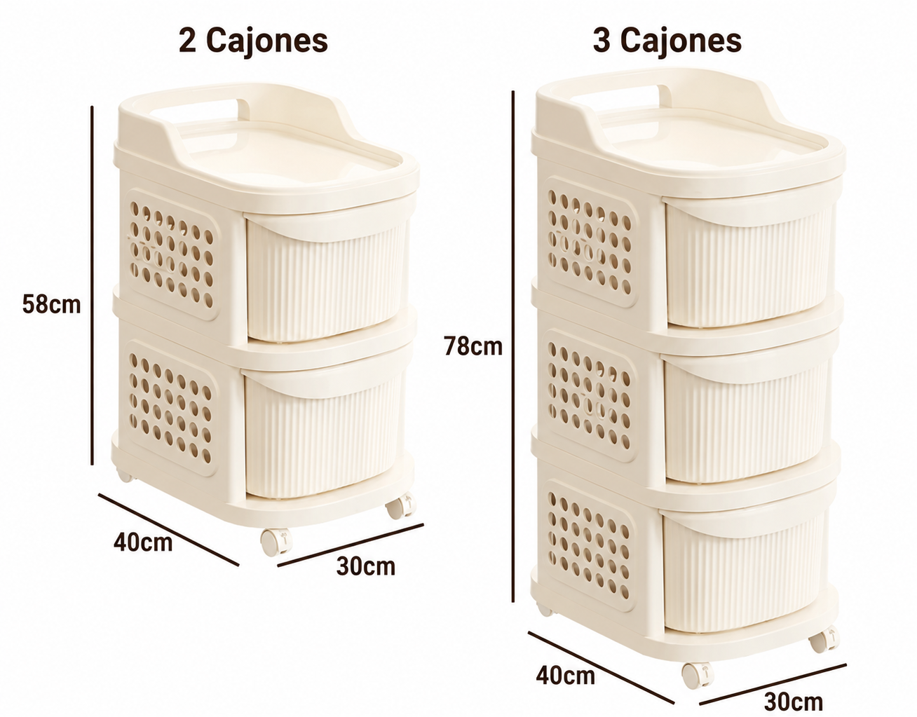 Kit de Carritos Organizadores - ImperioMaz