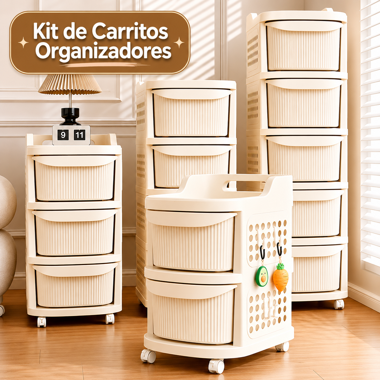 Kit de Carritos Organizadores - ImperioMaz